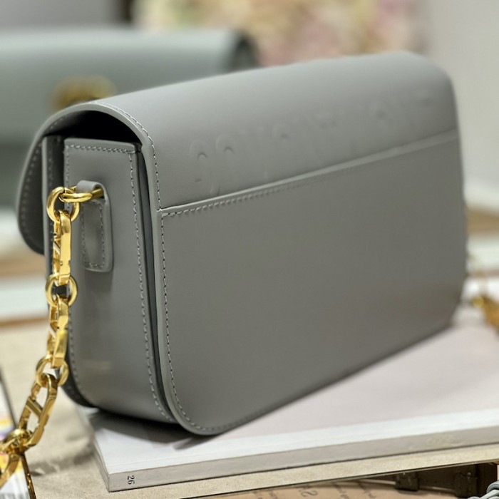 D*or 30 montaigne avenue bag gray box calfskin