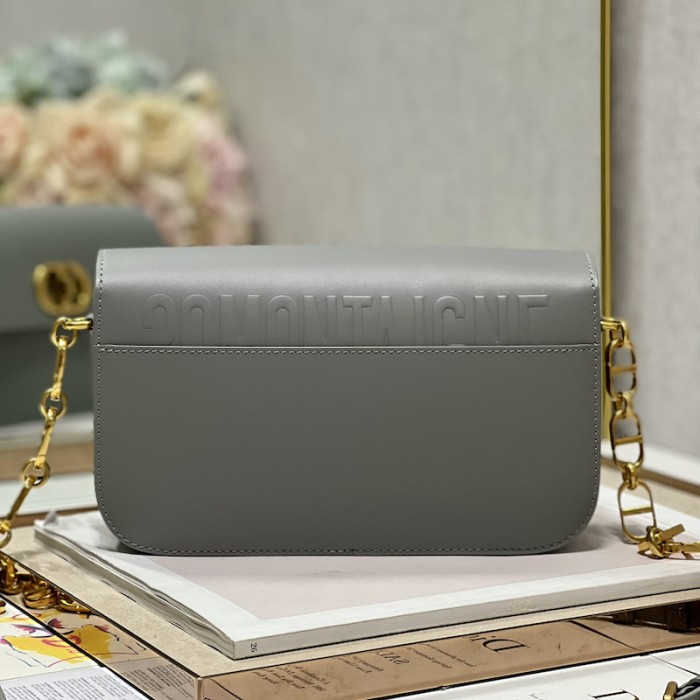 D*or 30 montaigne avenue bag gray box calfskin