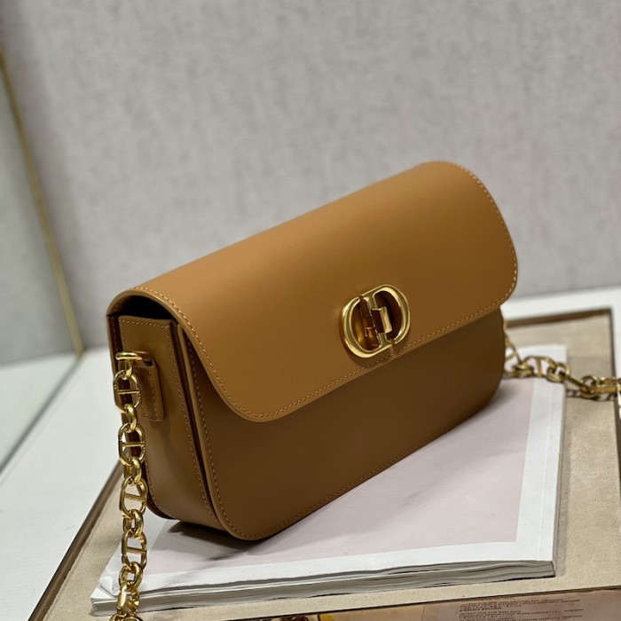 D*or 30 montaigne avenue bag tan box calfskin