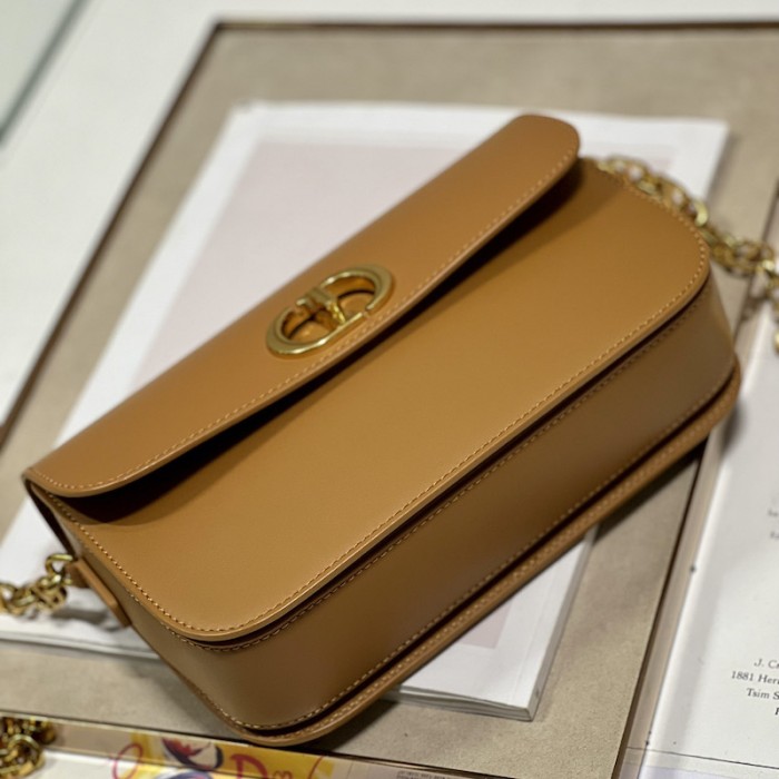 D*or 30 montaigne avenue bag tan box calfskin