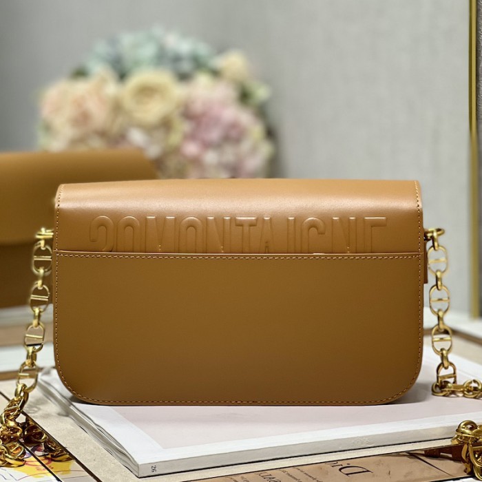 D*or 30 montaigne avenue bag tan box calfskin
