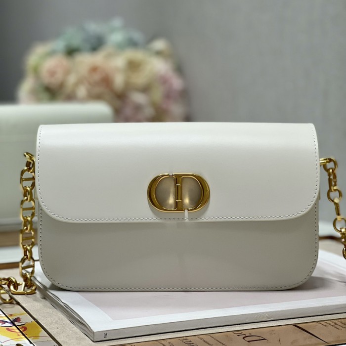 D*or 30 montaigne avenue bag white box calfskin