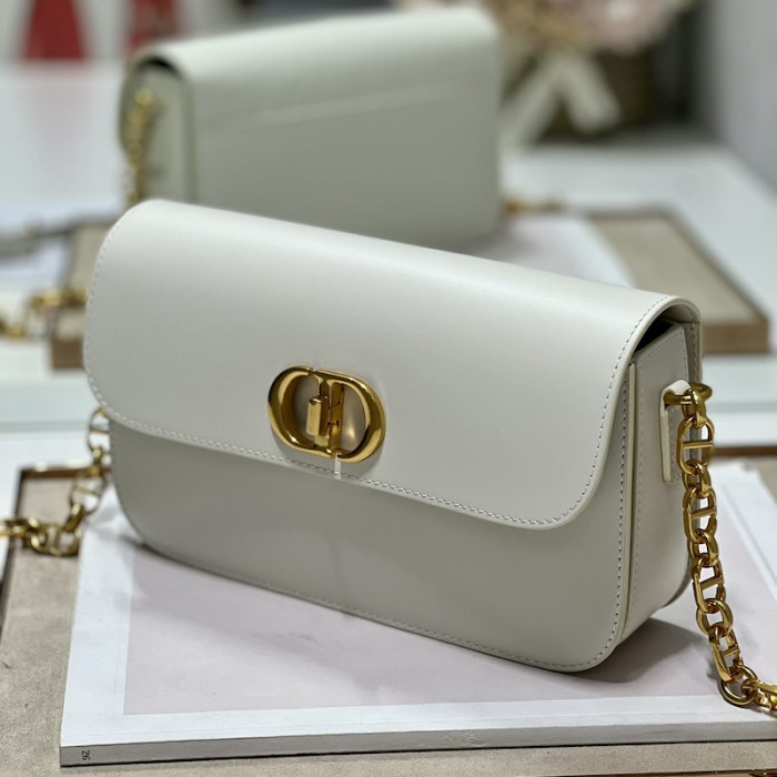 D*or 30 montaigne avenue bag white box calfskin
