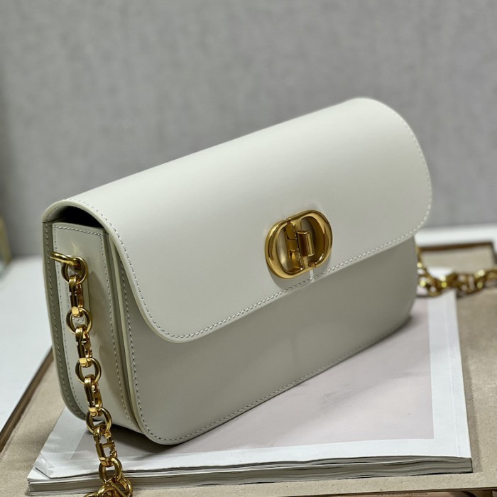 D*or 30 montaigne avenue bag white box calfskin