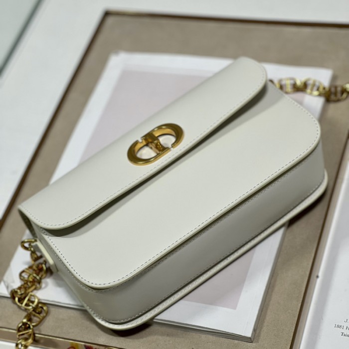 D*or 30 montaigne avenue bag white box calfskin