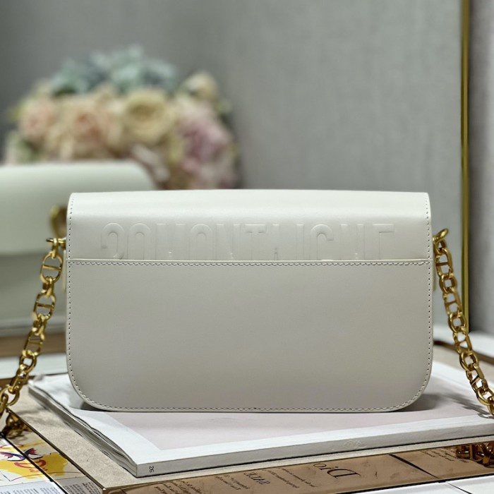 D*or 30 montaigne avenue bag white box calfskin