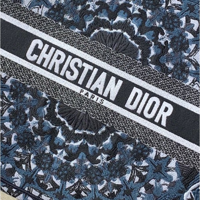 D*or book tote bag kaleidoscope blue