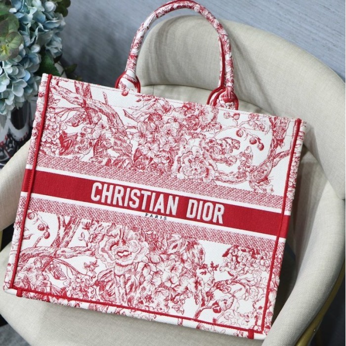 D*or book tote bag peony