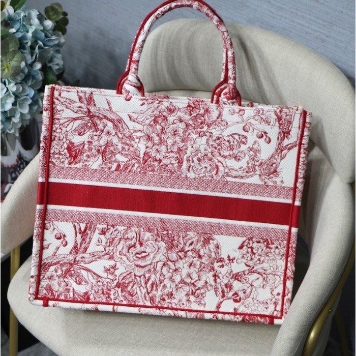 D*or book tote bag peony