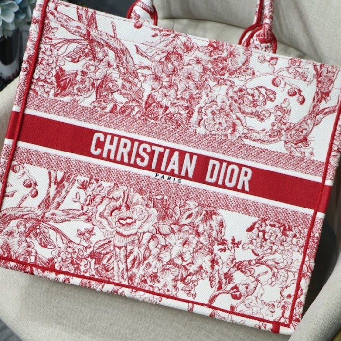 D*or book tote bag peony