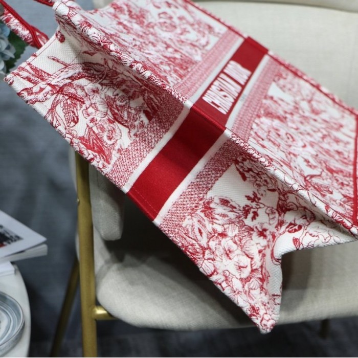 D*or book tote bag peony