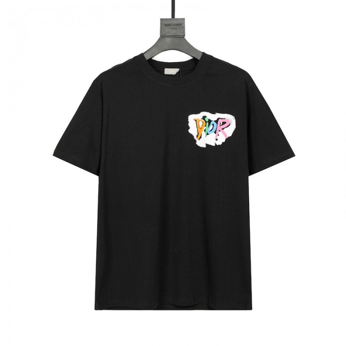 D*or cotton t shirt black