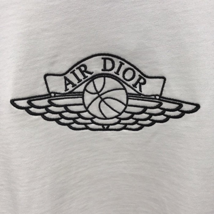 air D*or cotton t shirt air jordan x D*or tee white