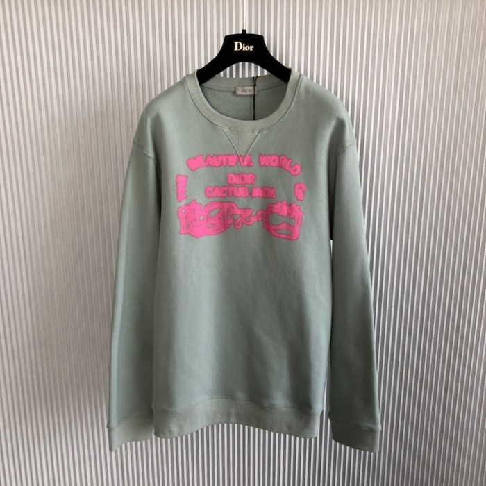 cactus jack D*or sweatshirt green cotton fleece
