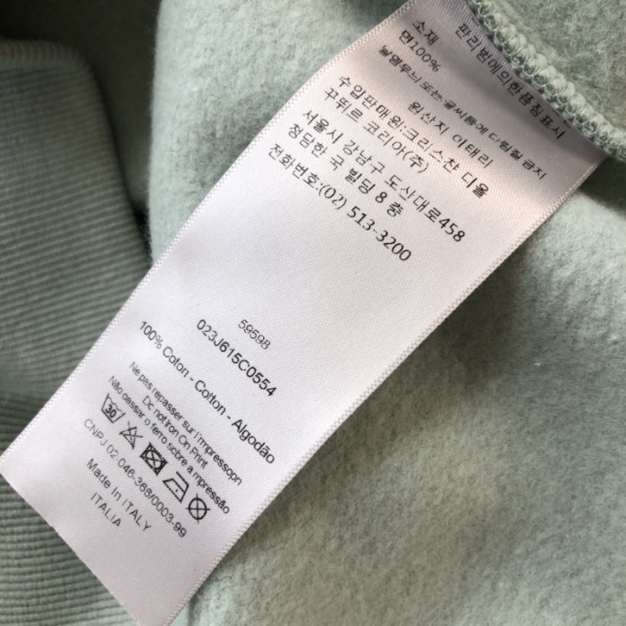 cactus jack D*or sweatshirt green cotton fleece