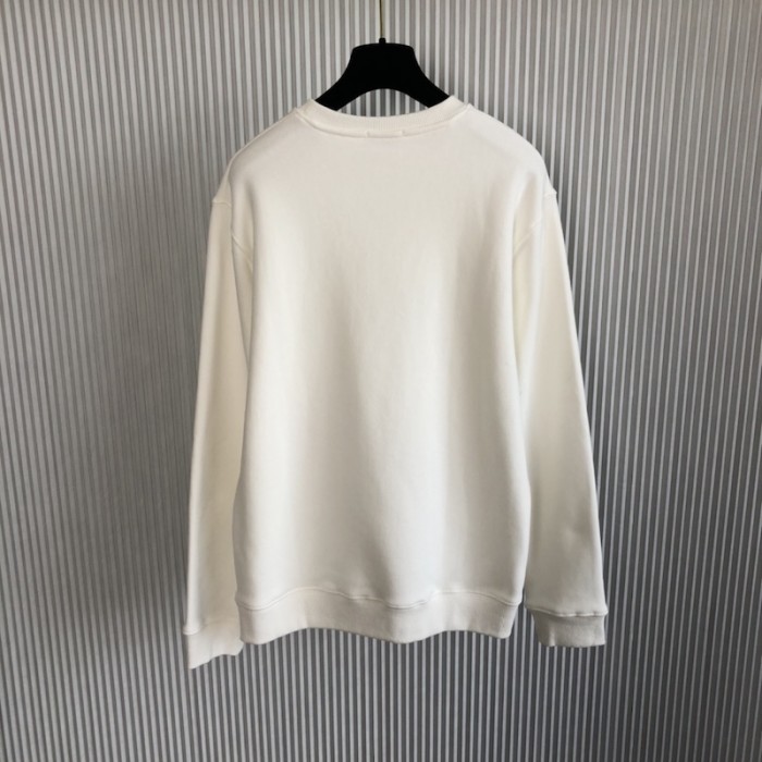 cactus jack D*or sweatshirt white cotton fleece