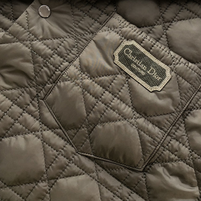 D*or cannage overshirt beige technical fabric
