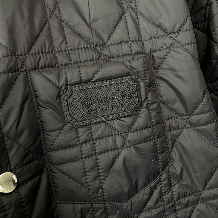 D*or cannage overshirt black technical fabric