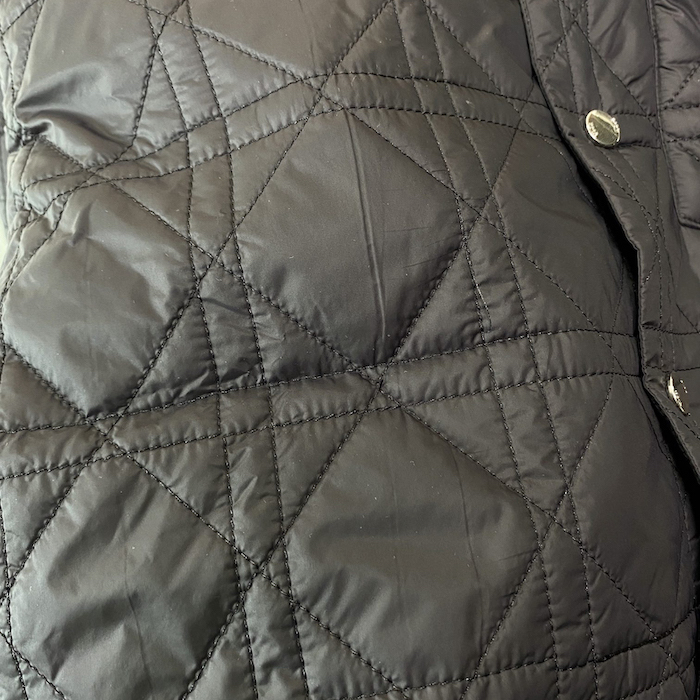 D*or cannage overshirt black technical fabric