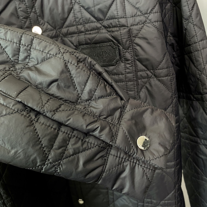 D*or cannage overshirt black technical fabric