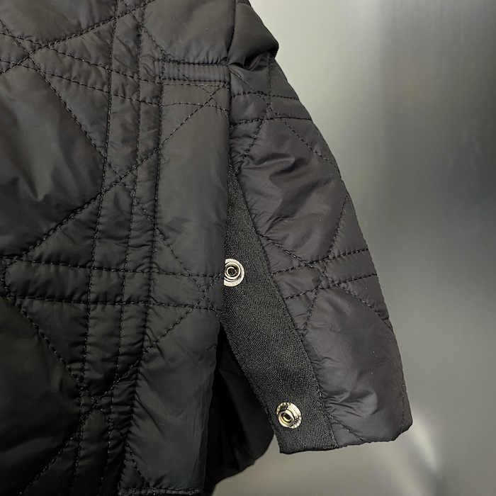D*or cannage overshirt black technical fabric