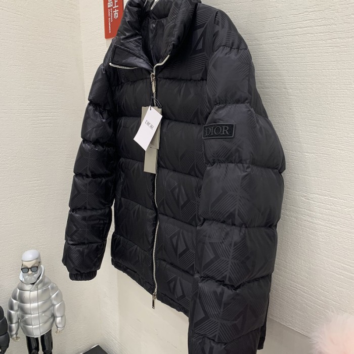 D*or cd diamond oblique down jacket black