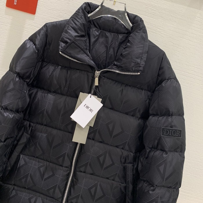 D*or cd diamond oblique down jacket black