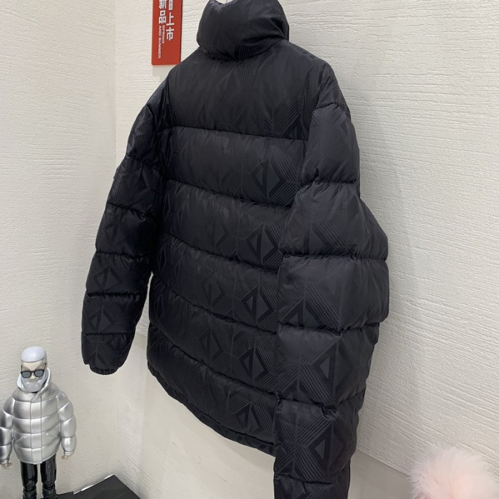 D*or cd diamond oblique down jacket black