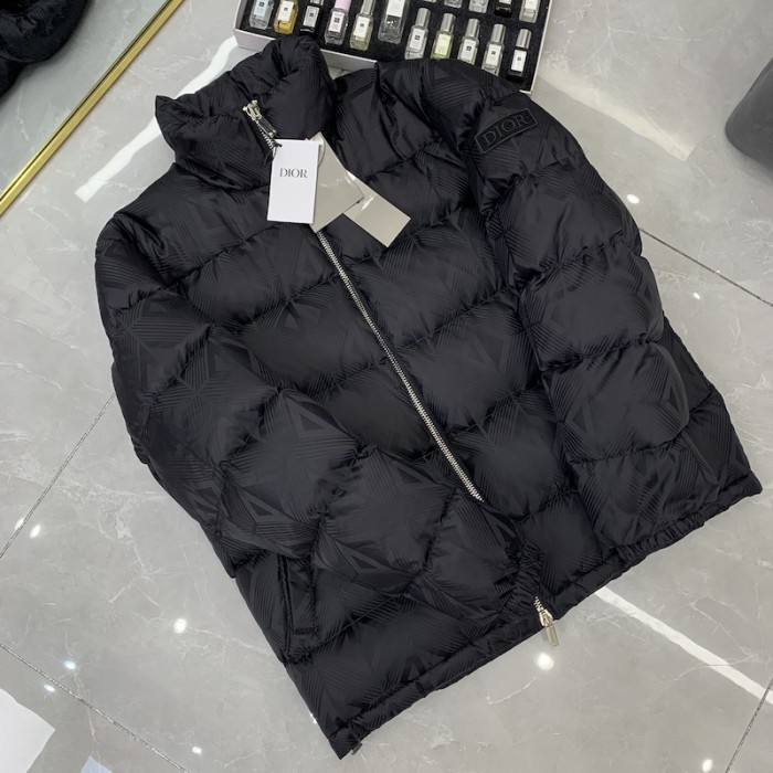 D*or cd diamond oblique down jacket black