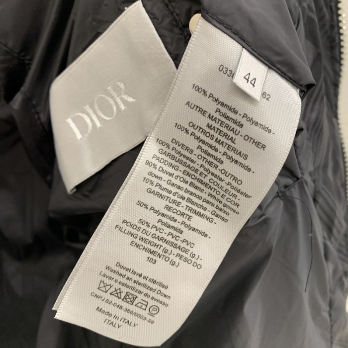 D*or cd diamond oblique down vest black