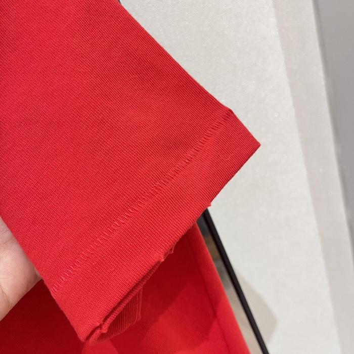 D*or and otani workshop relaxed-fit t-shirt red slub cotton jersey