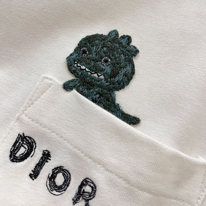 D*or and otani workshop relaxed-fit t-shirt white slub cotton jersey