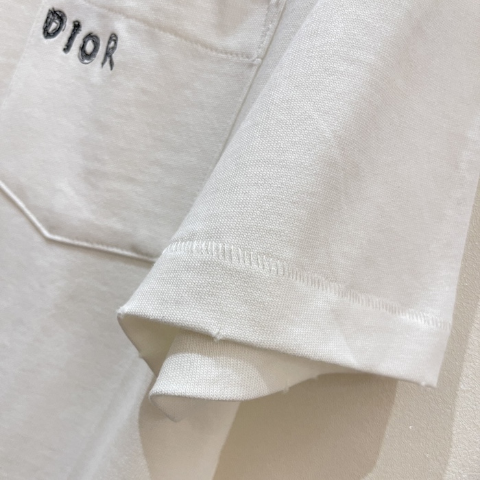 D*or and otani workshop relaxed-fit t-shirt white slub cotton jersey