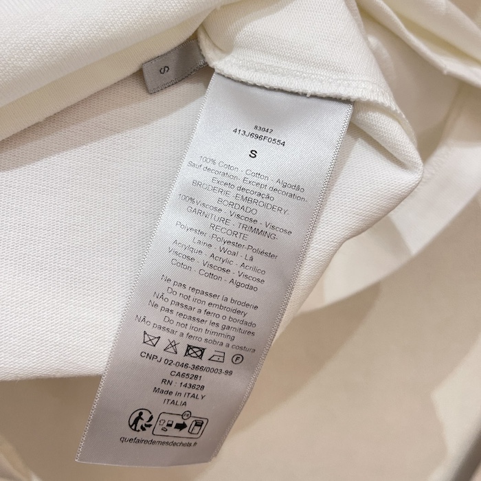 D*or and otani workshop relaxed-fit t-shirt white slub cotton jersey