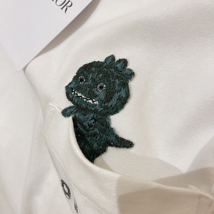 D*or and otani workshop relaxed-fit t-shirt white slub cotton jersey