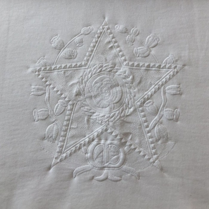 D*or etoile embroidered relaxed-fit hooded sweatshirt white