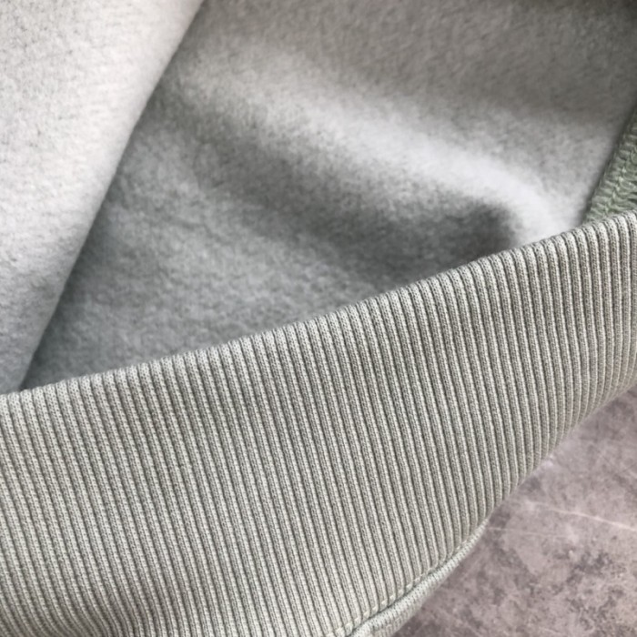 D*or icon hooded sweatshirt green cotton fleece
