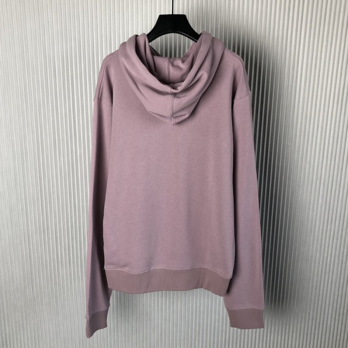 D*or essentials cd icon hooded sweatshirt purple cotton fleece