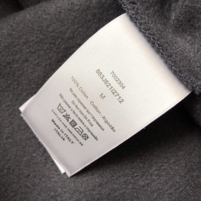D*or essentials cd icon sweatshirt black cotton fleece