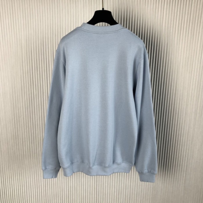 D*or essentials cd icon sweatshirt blue cotton fleece