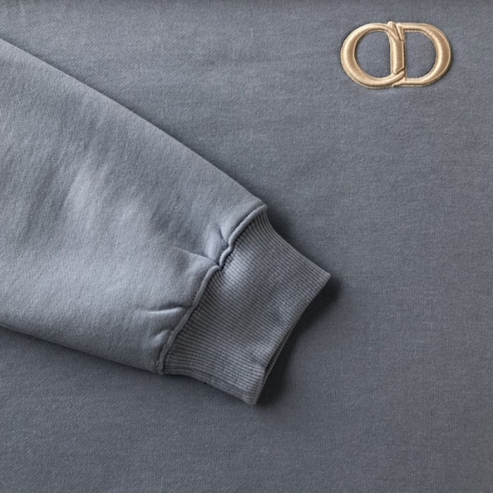 D*or essentials cd icon sweatshirt blue cotton fleece