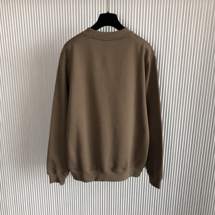 D*or essentials cd icon sweatshirt brown cotton fleece