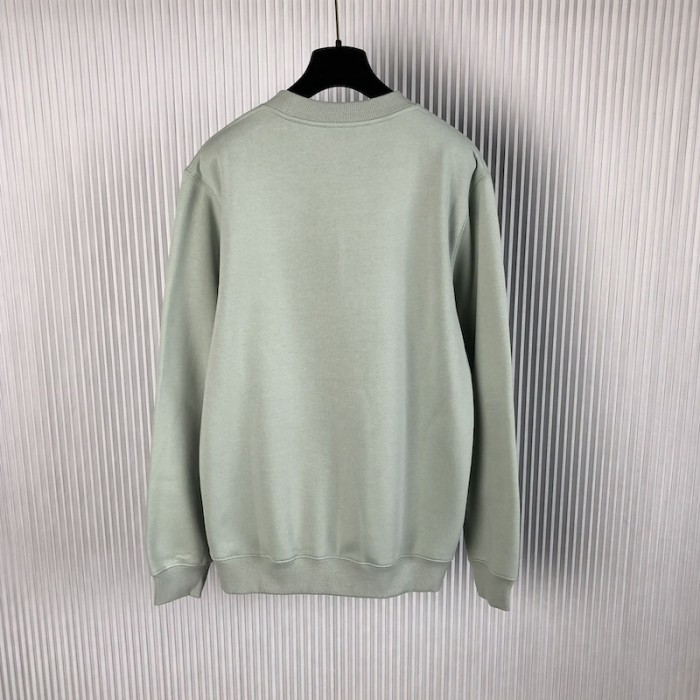 D*or essentials cd icon sweatshirt green cotton fleece