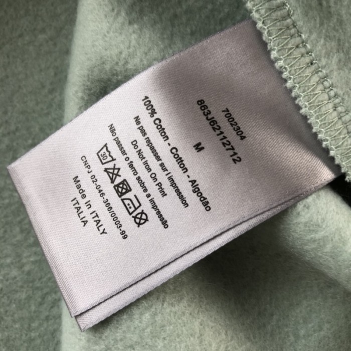 D*or essentials cd icon sweatshirt green cotton fleece