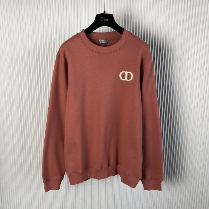 D*or essentials cd icon sweatshirt rose pink cotton fleece