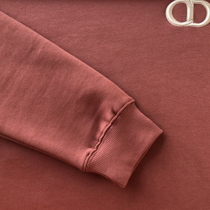 D*or essentials cd icon sweatshirt rose pink cotton fleece