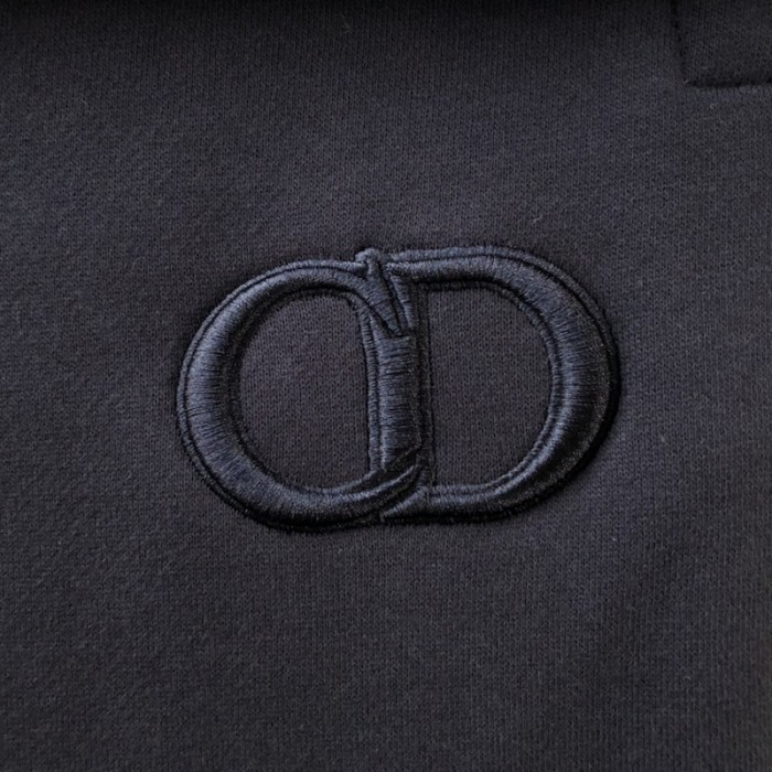 D*or essentials cd icon track pants black cotton fleece