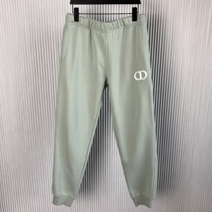 D*or essentials cd icon track pants green cotton fleece