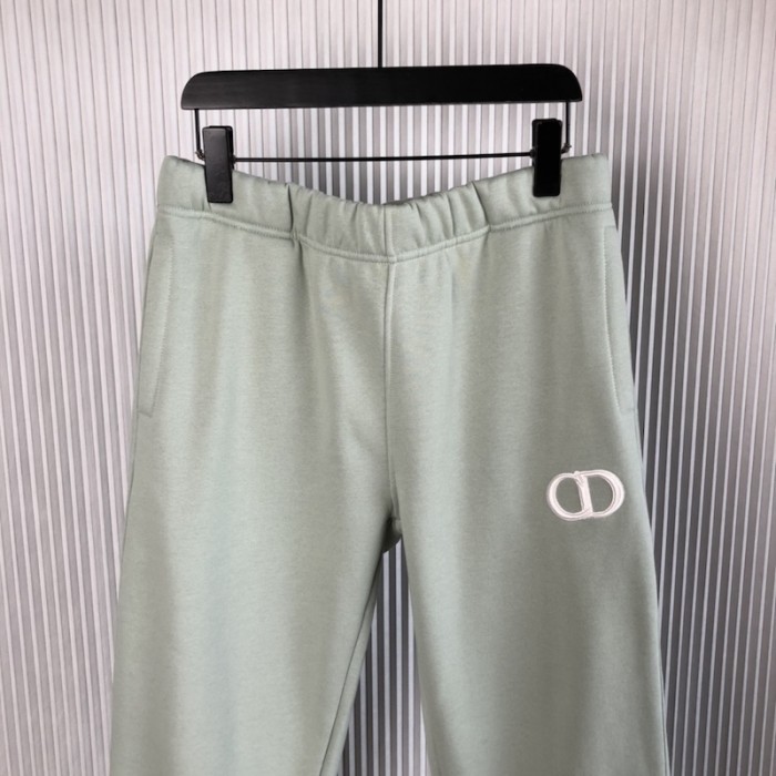 D*or essentials cd icon track pants green cotton fleece