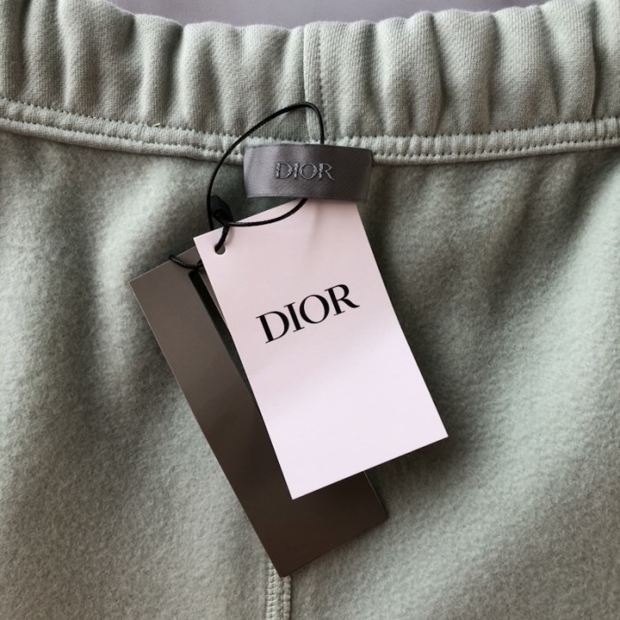 D*or essentials cd icon track pants green cotton fleece